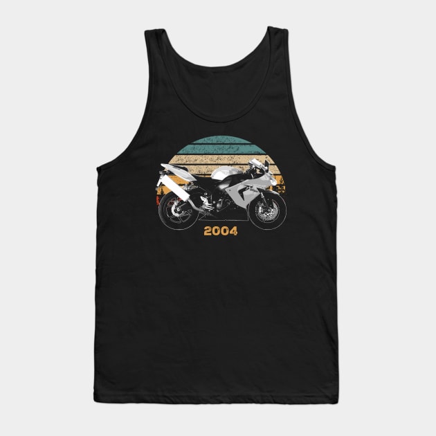 2004 Kawasaki Ninja ZX-10R Vintage Motorcycle Design Tank Top by Madisen Harvey